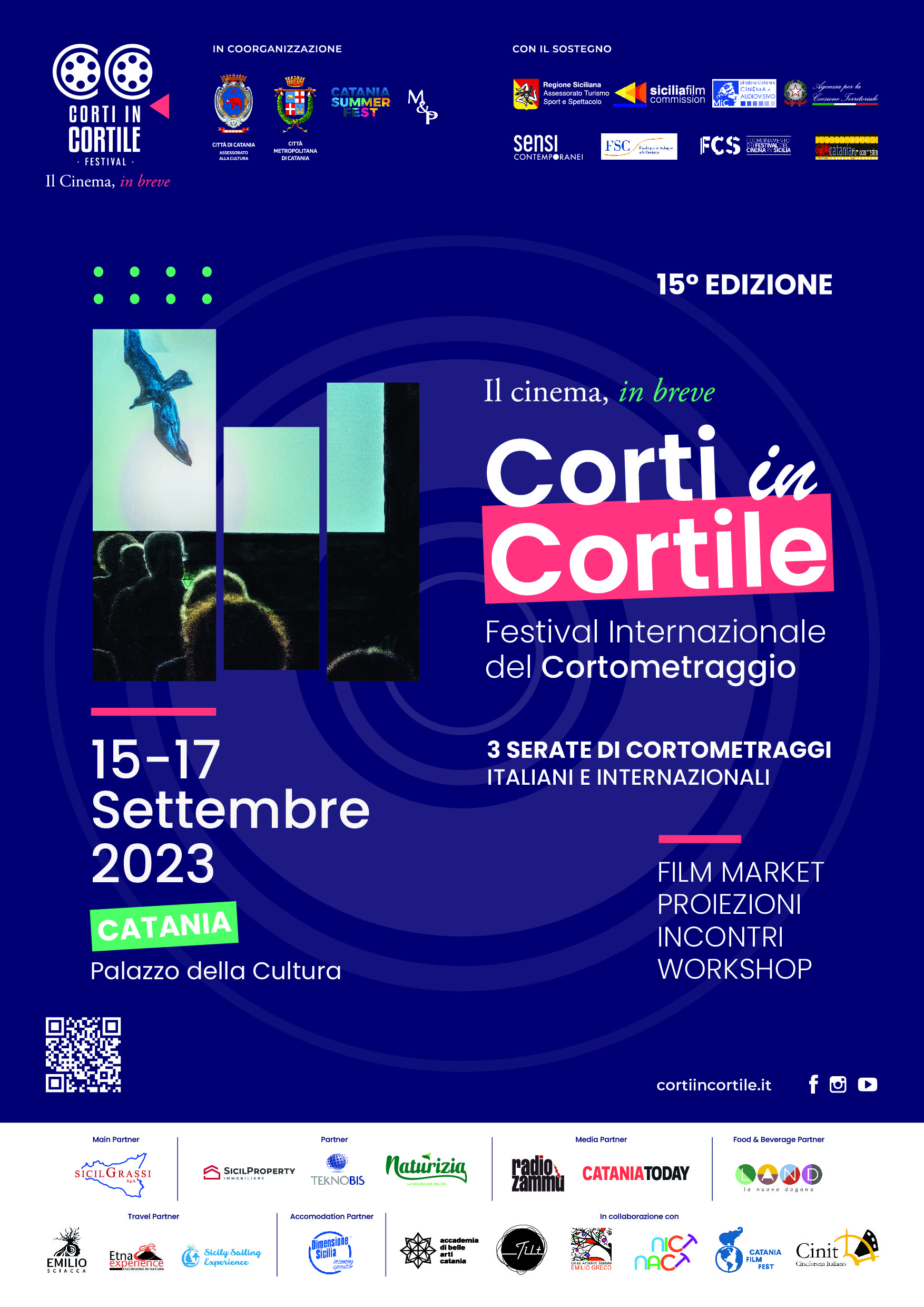 A Catania dal 15 settembre Corti in Cortile, il Cinema in breve