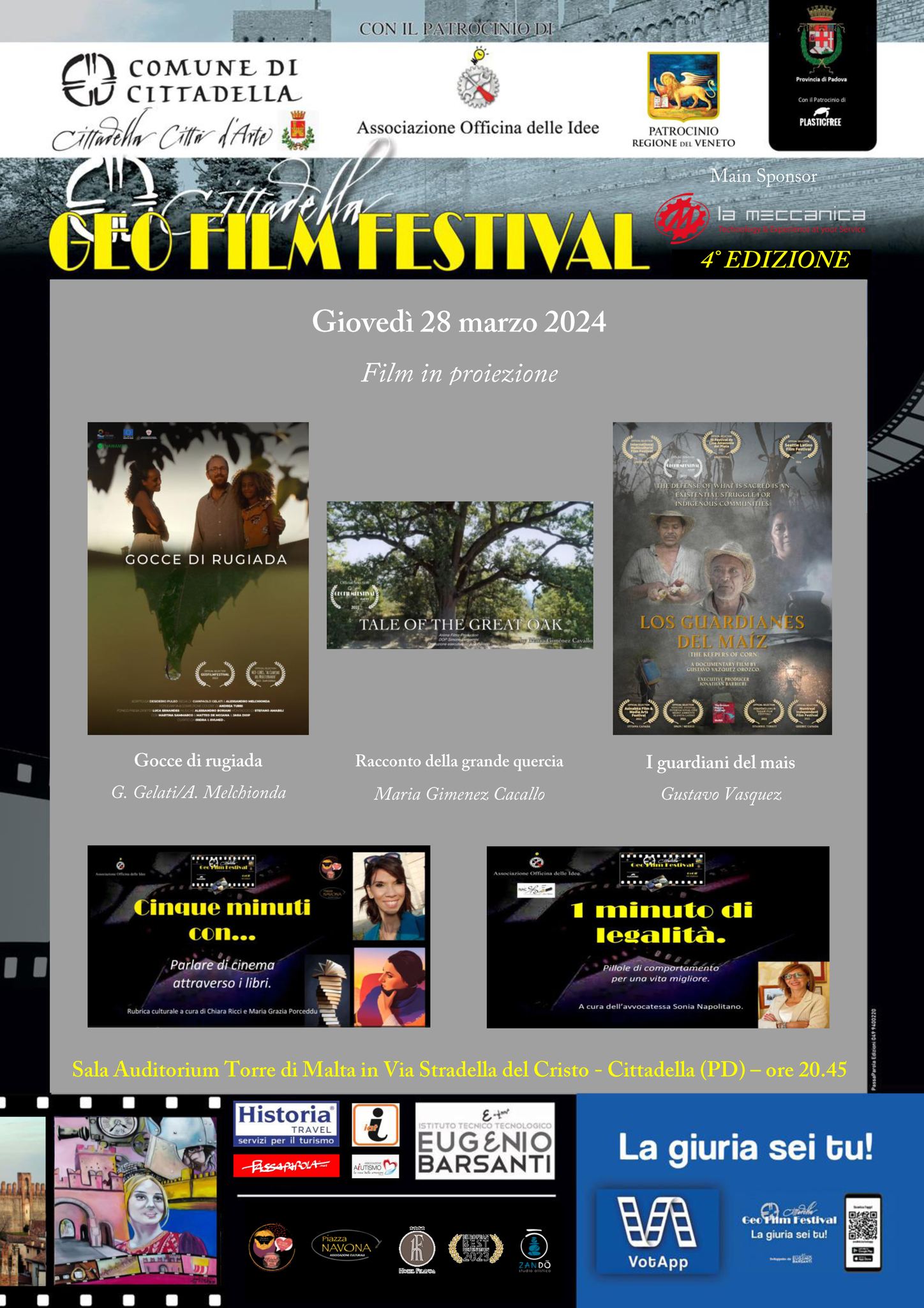 Tre opere in concorso per la 7° serata del CittadellaGeoFilmFestival
